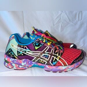ASICS Gel Noosa Tri 8 Colorful Running Shoes Purple Confetti Women’s Size 7